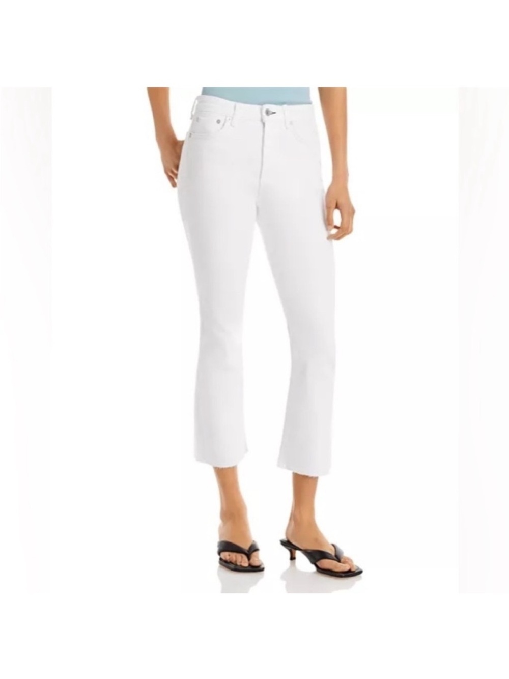 Rag & Bone Mid Rise Crop Jeans.